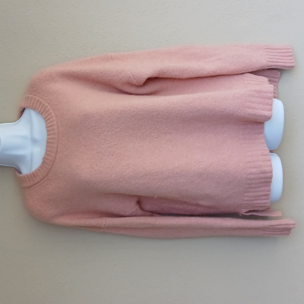 J Crew Oversized Pink Crewneck Pullover Sweater Super Soft Women’s M Wool Alpaca